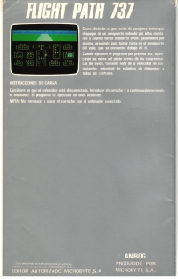 Flight Path 737 (Microbyte / cartridge) Box Art