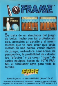 10th Frame (ERBE) Box Art
