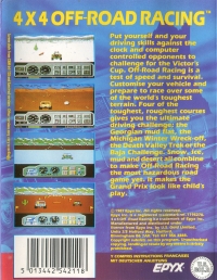4x4 Off-Road Racing (Epyx) Box Art