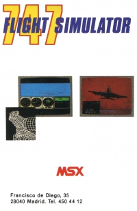 747 Flight Simulator (System 4) Box Art