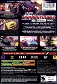 Midnight Club 3: Dub Edition Remix - Platinum Hits Box Art