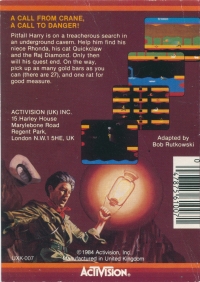 Pitfall II: Lost Caverns Box Art