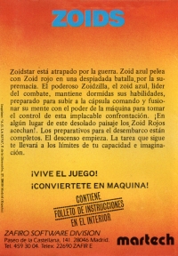 Zoids: The Battle Begins (Zafiro) Box Art