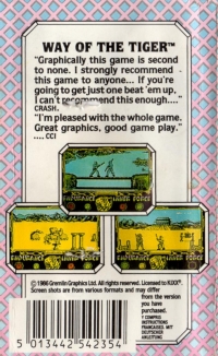 Way of the Tiger, The (Kixx) Box Art