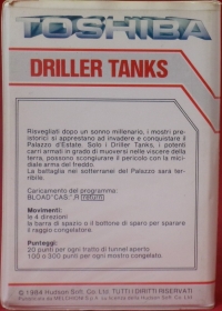 Driller Tanks (Toshiba) Box Art