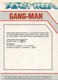 Gang Man (Toshiba) Box Art