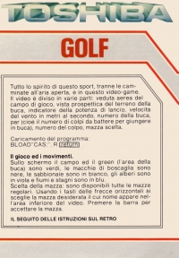Golf (Toshiba) Box Art