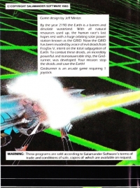 Gridrunner (For the Dragon 32) Box Art