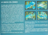 Abadía del Crimen, La (Mister Chip / disk) Box Art