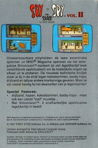 Spy vs Spy: The Island Caper (Eaglesoft / cassette) Box Art