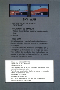 Sky War Box Art