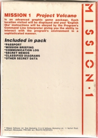 Mission 1: Project Volcano Box Art
