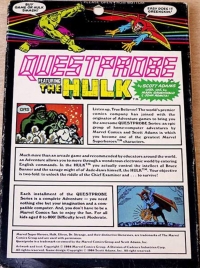 Questprobe Featuring The Hulk Box Art