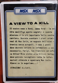 View to a Kill, A: The Computer Game (Top 30) Box Art