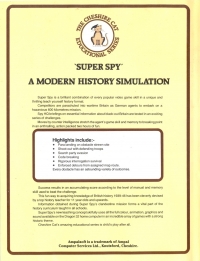 Super Spy: A Modern History Simulation Box Art