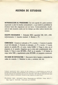 Agenda de Estudios Box Art