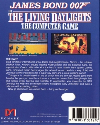 James Bond 007 in The Living Daylights: The Computer Game Box Art