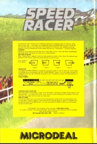 Speed Racer (disk) Box Art