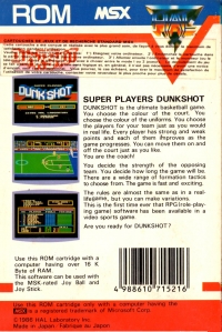 Dunk Shot (blue label) Box Art