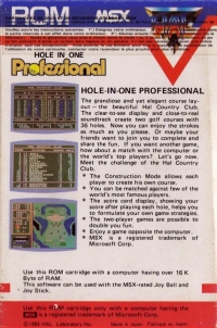 Hole in One Professional Box Art