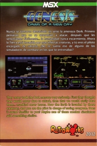 Genesis: Dawn of a New Day Box Art