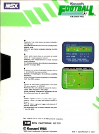 Konami's Football Box Art