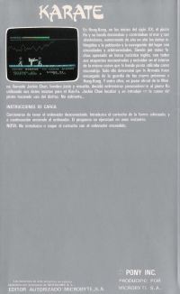 Karate (cartridge) Box Art