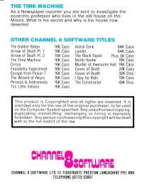 Time Machine, The (Channel 8 Software) Box Art