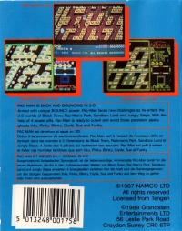 Pac-Mania Box Art