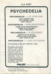 Psychedelia: A Light Synthesiser Box Art