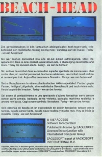 Beach-Head (Eaglesoft / cassette) Box Art