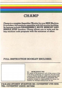 Champ Box Art