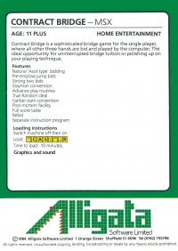 Contract Bridge Box Art
