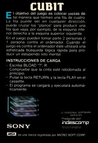Cubit (Sony) Box Art