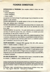 Ficheros Domésticos Box Art