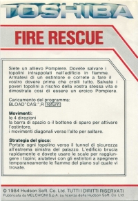 Fire Rescue (Toshiba) Box Art