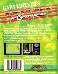Gary Lineker's Superstar Soccer Box Art