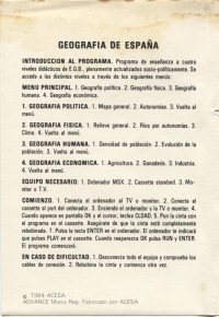 Geografia de España Box Art