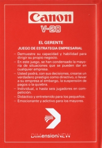 Gerente, El (Canon) Box Art