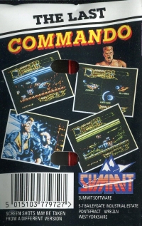 Last Commando, The Box Art