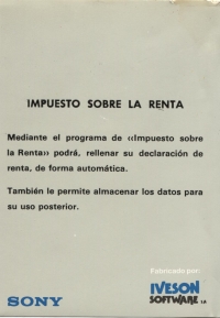 Impuesto Sobre la Renta de las Personas Fisicas Box Art