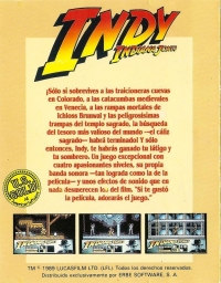 Indy: Indiana Jones y la Ultima Cruzada (double jewel case) Box Art
