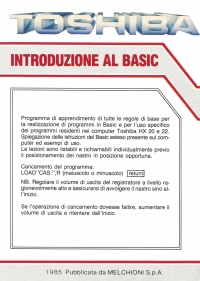 Introduzione al BASIC Box Art