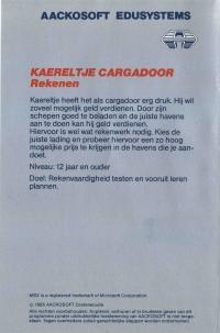 Kaereltje de Cargadoor: Rekenen Box Art