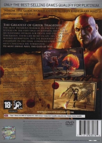 God of War - Platinum (yellow dot) Box Art