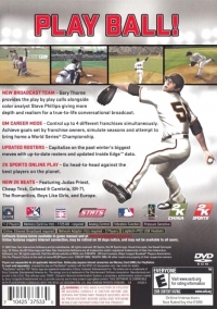 Major League Baseball 2K9 Box Art