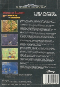 World of Illusion Starring Mickey Mouse and Donald Duck Box Art