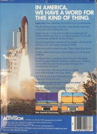 Space Shuttle: A Journey into Space (text label) Box Art