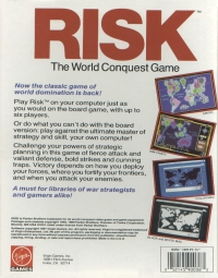 Computer Edition of Risk, The: The World Conquest Game Box Art