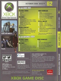 Official Xbox Magazine Disc 62: October 2006 Box Art